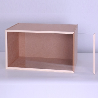 Module Box with front glass panel