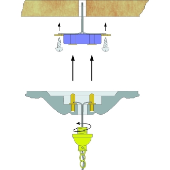 Decken Rosette, Ø 62 mm