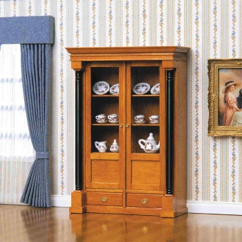 Biedermeier Vitrinenschrank