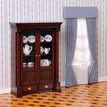 Biedermeier Vitrinenschrank