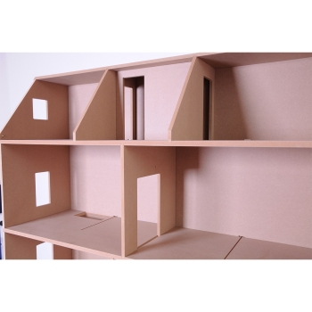 MDF Kit - Wall house with removable roof