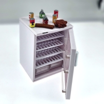 Mini Miele refrigerator, with accessories