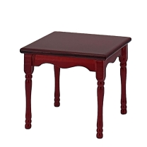 Small table, quadrate, mahogany