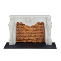 Rococo fireplace mantle