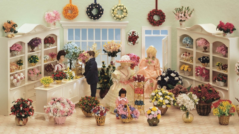Bausatz-Set Blumengeschäft - mit Blumen und Miniaturen!