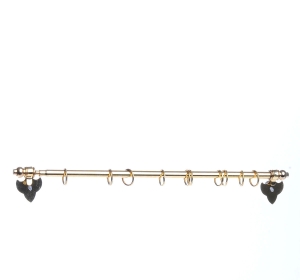 Curtain rod - gold-plated brass