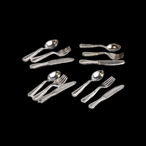 Small 3-piece cutlery, 12 pcs.