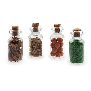 Spice bottles, 4 pcs