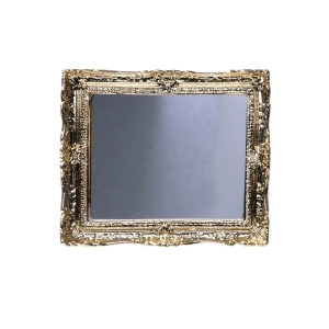 Baroque mirror in gold frame, 80 x 67 mm