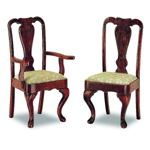 Queen-Anne armchair, 2 pieces