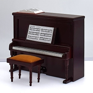 Klavier mit Polsterhocker