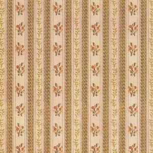 Flower-striped wallpaper