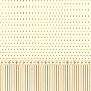 Wallpaper with stripes and borders