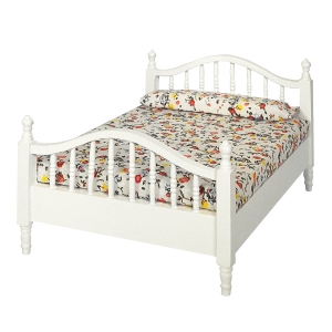 Double bed, white