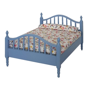 Double bed, blue
