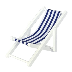 Strand deck chair, white