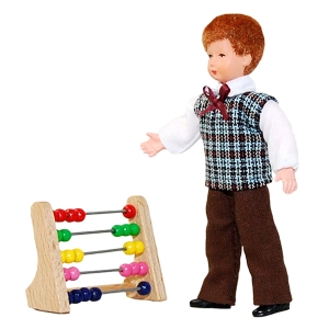 Boy in a chequered pullover