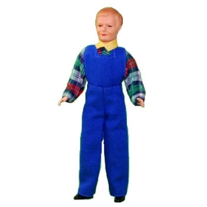 Mechanic / installer in blue coveralls