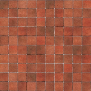 Terracotta tiles, embossed