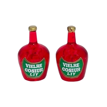 Liqueur Bottles, 2 pcs