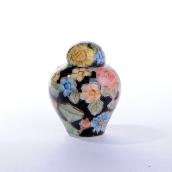 Small covered vase