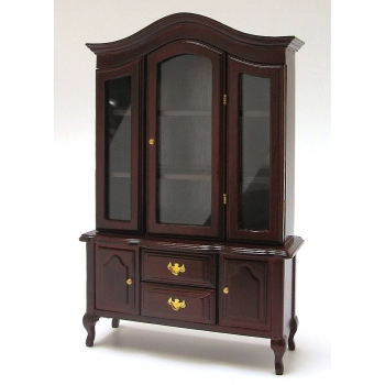 Vitrinenschrank, mahagoni