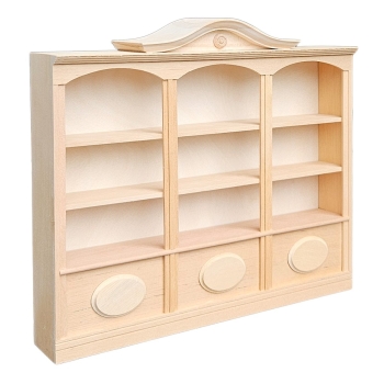 Large shop shelf - bookcase with cabinet gable