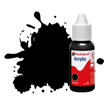 Black, glossy, 14ml (Humbrol)