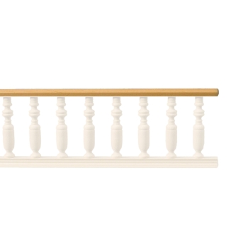 Rails for balcony banister