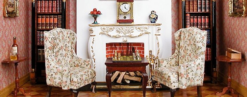 Small fireplace room