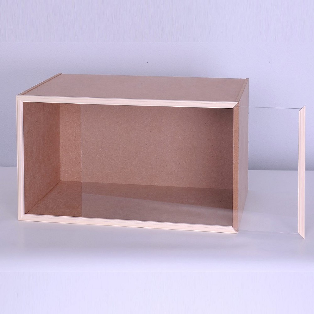 Module Box with front glass panel Module Box with front glass panel