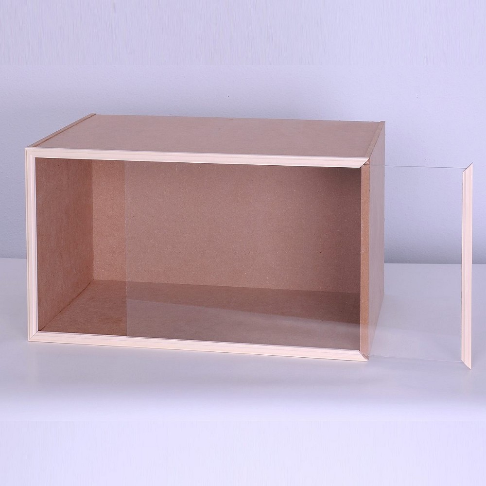 Module Box with front glass panel