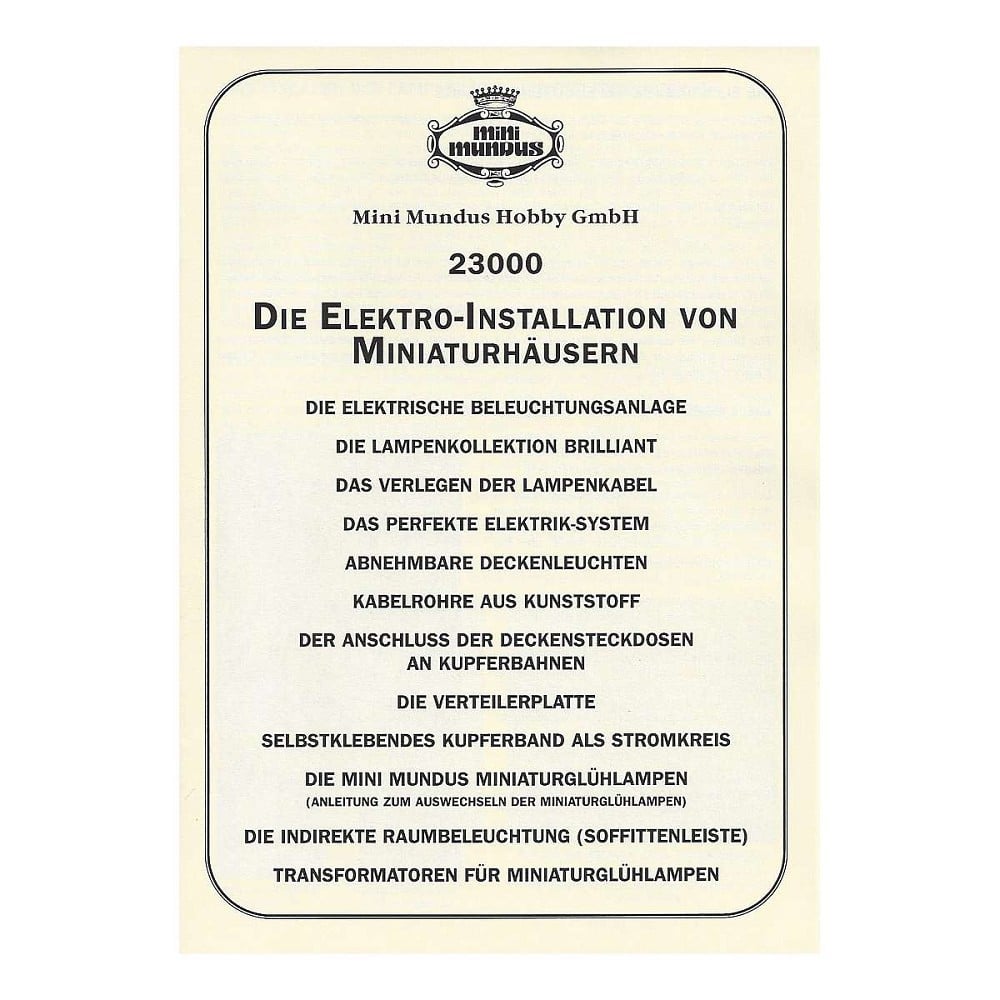 Anleitung - Elektroinstallation (DE) Anleitung - Elektroinstallation (DE)