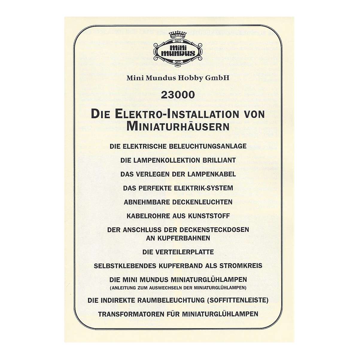 Anleitung - Elektroinstallation (DE) Anleitung - Elektroinstallation (DE)