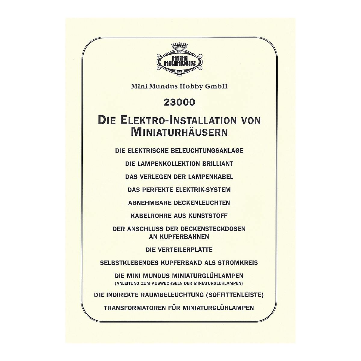Instructions - Electrical installation