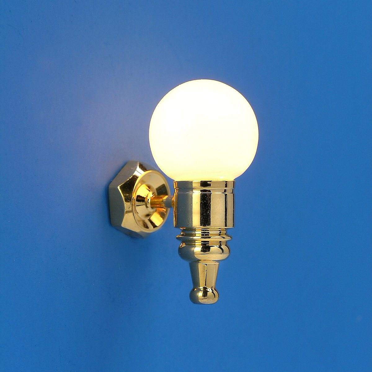 Wall-mounted lamp with glass ball, MiniLux