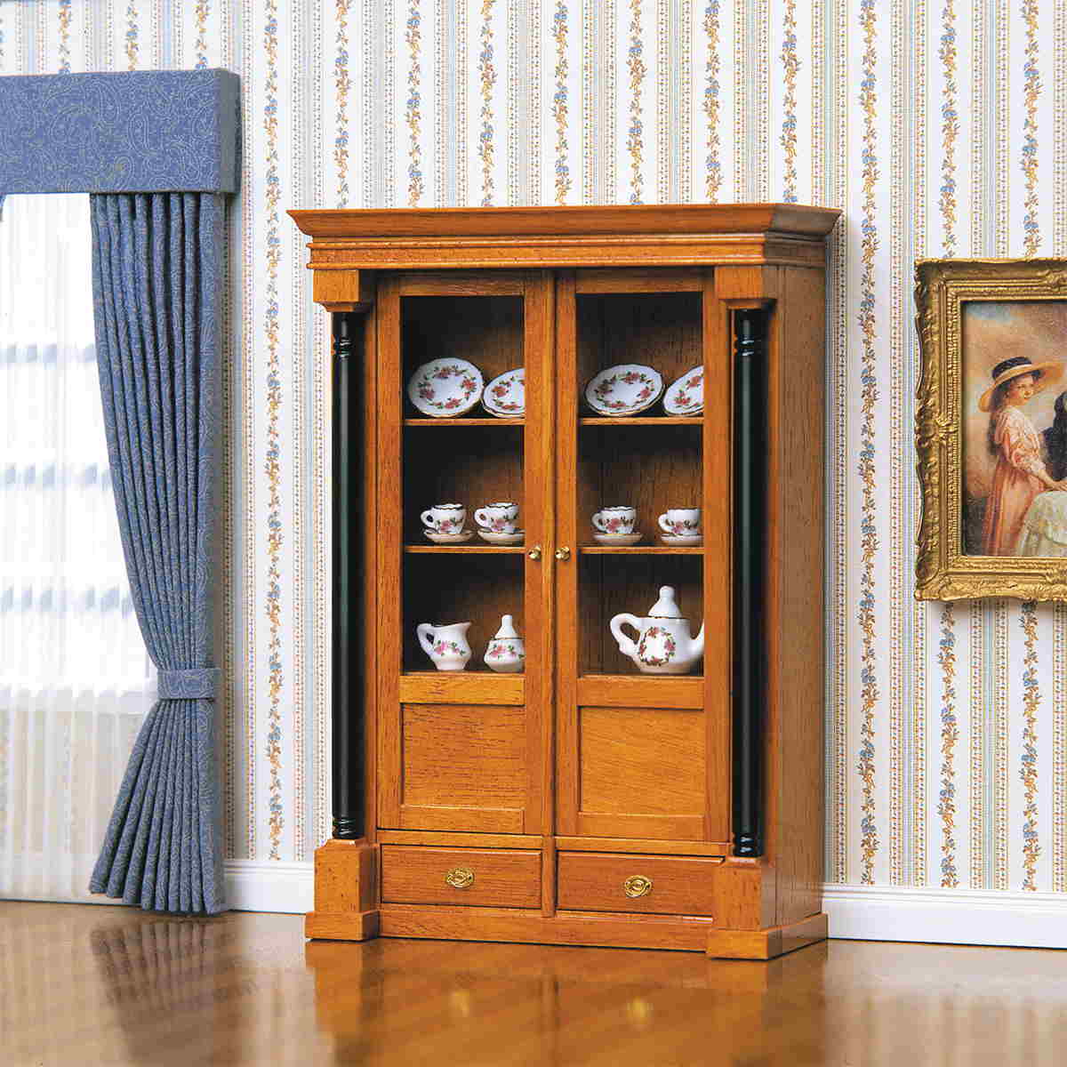 Biedermeier Display Cabinet 40096