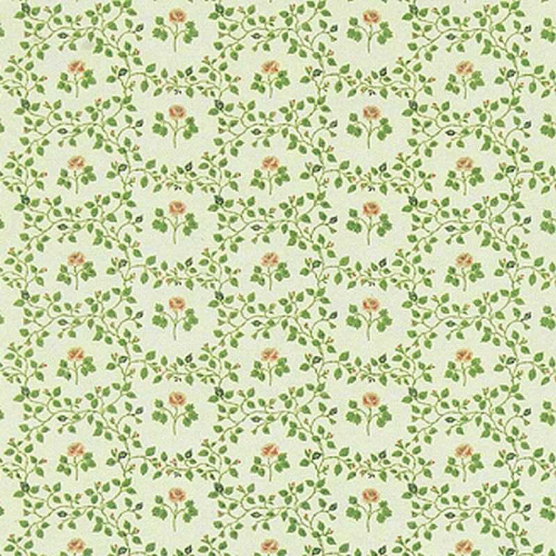 Wallpaper with wreaths of roses