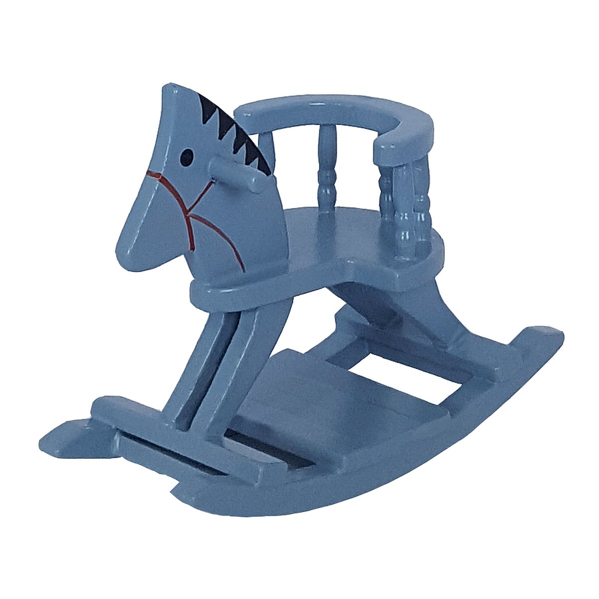 blue rocking horse
