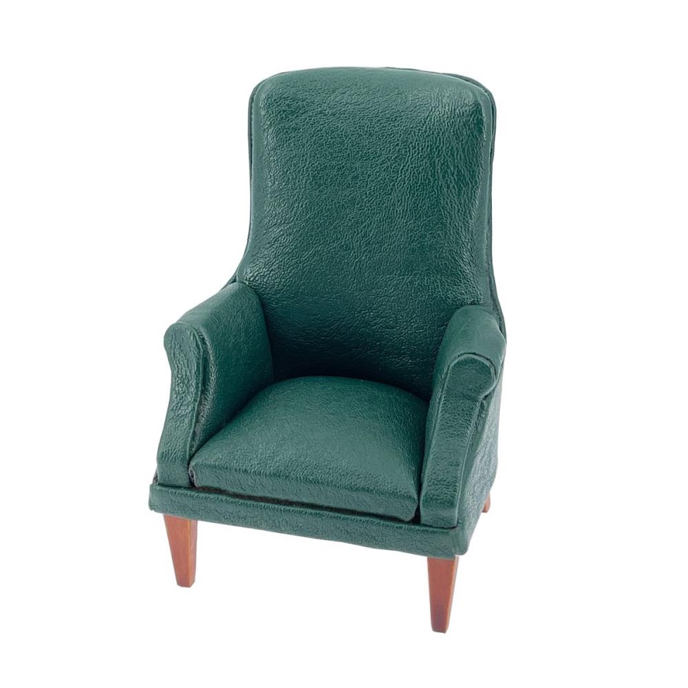 Grüner 'Leder' Sessel