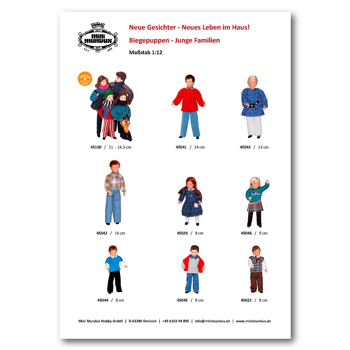 ONLINE Katalog: "Biegepuppen" ONLINE Katalog: "Biegepuppen"