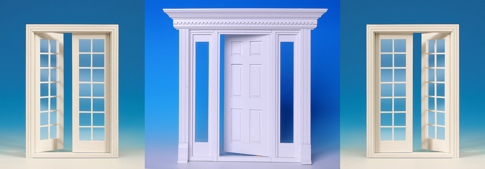 Fenster, Türen, Puppenhaustüren, Puppenhausfenster