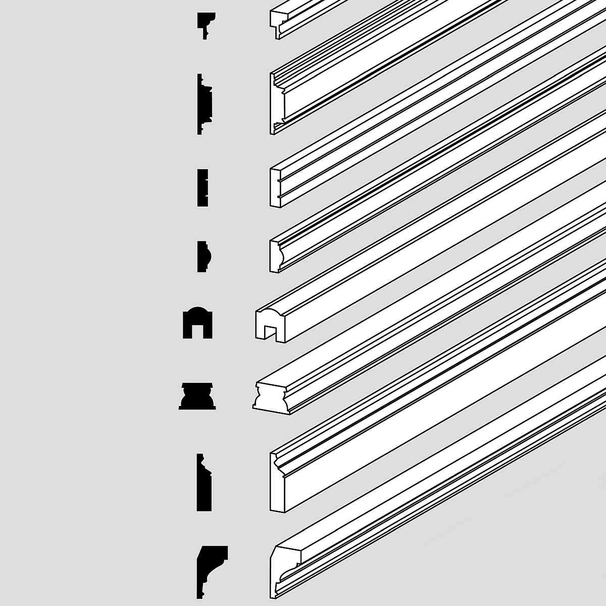 Decorative strips - Complete Range Decorative strips - Complete Range