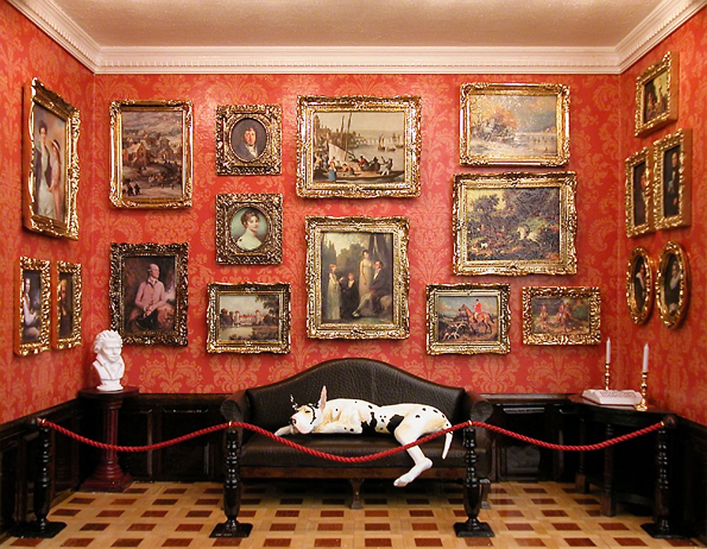 Herrenzimmer Tapete 900 CATEGORY LARGE Kleine Gemlde Galerie Dogge - Herrenzimmer Tapete