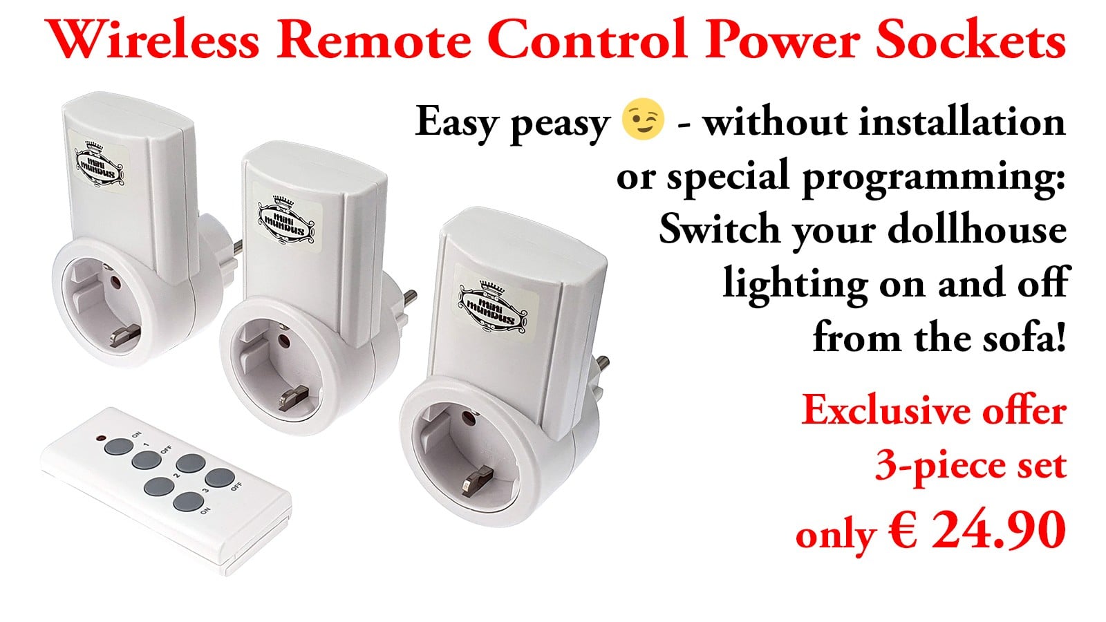remote control dolls house lighting