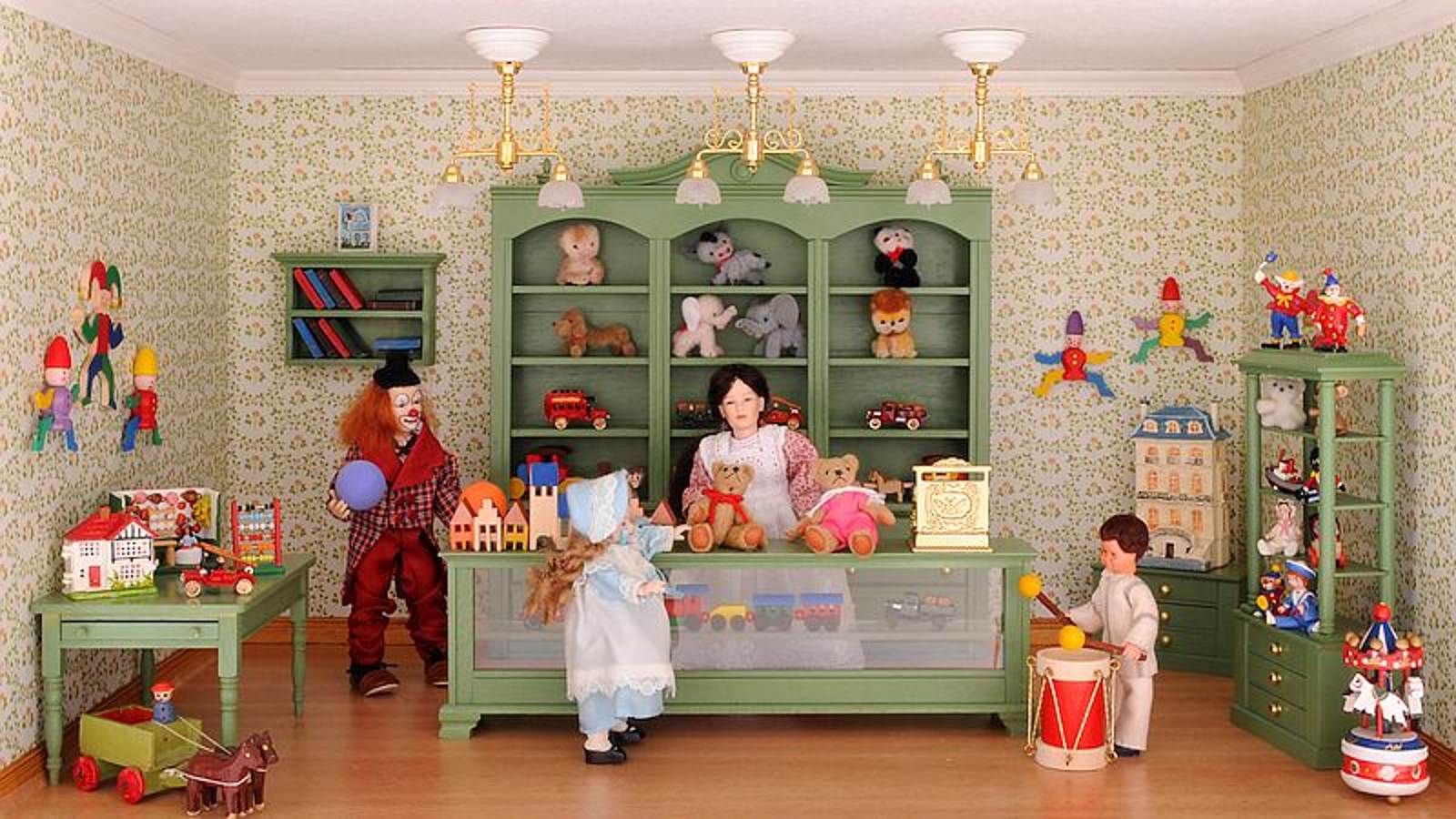 Bausatz-Set - Spielzeugladen - inklusive Lackspray in Reseda-Grün!